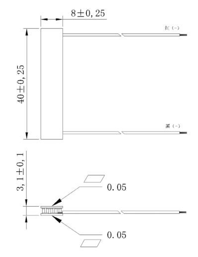 Thermoelectric cooling module TES1-06402