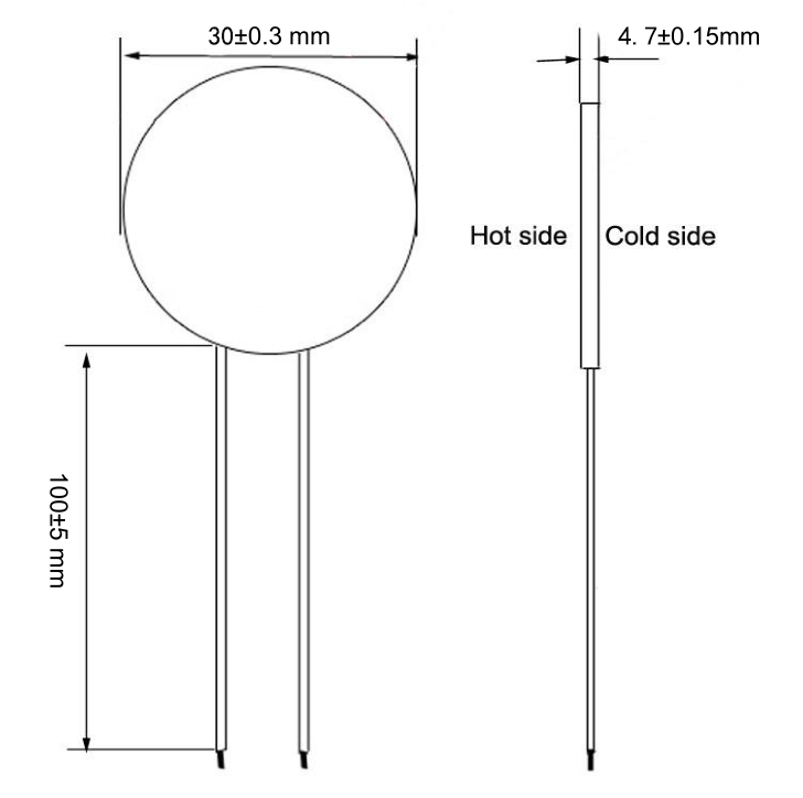 TEC1-06903 Round peltier module