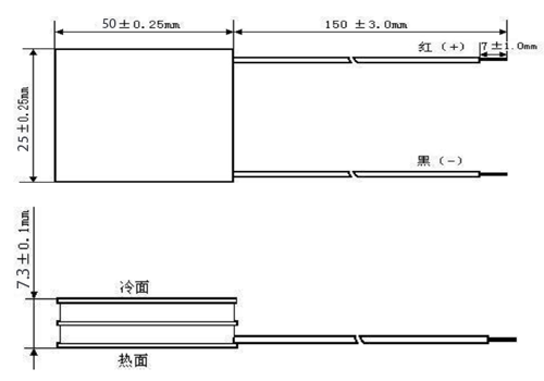 TEC2-14703 Thermoelectric cooling module